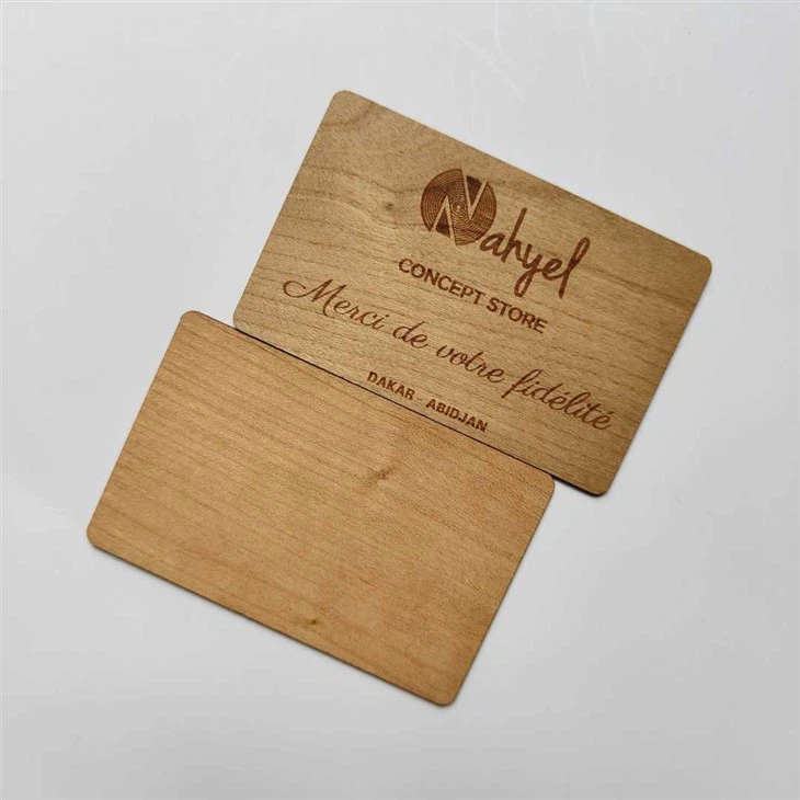 Targeta de clau de fusta RFID