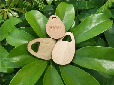 Targeta de clau de fusta RFID