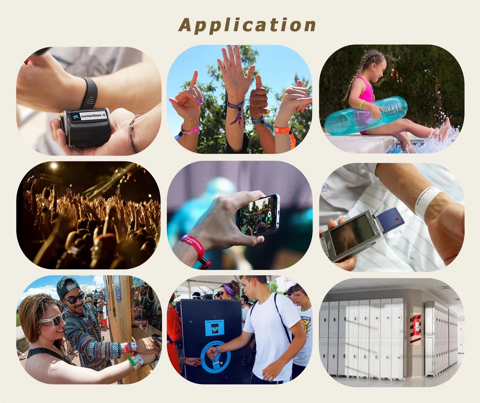 NFC PVC Wristband application NFC PVC Wristband application